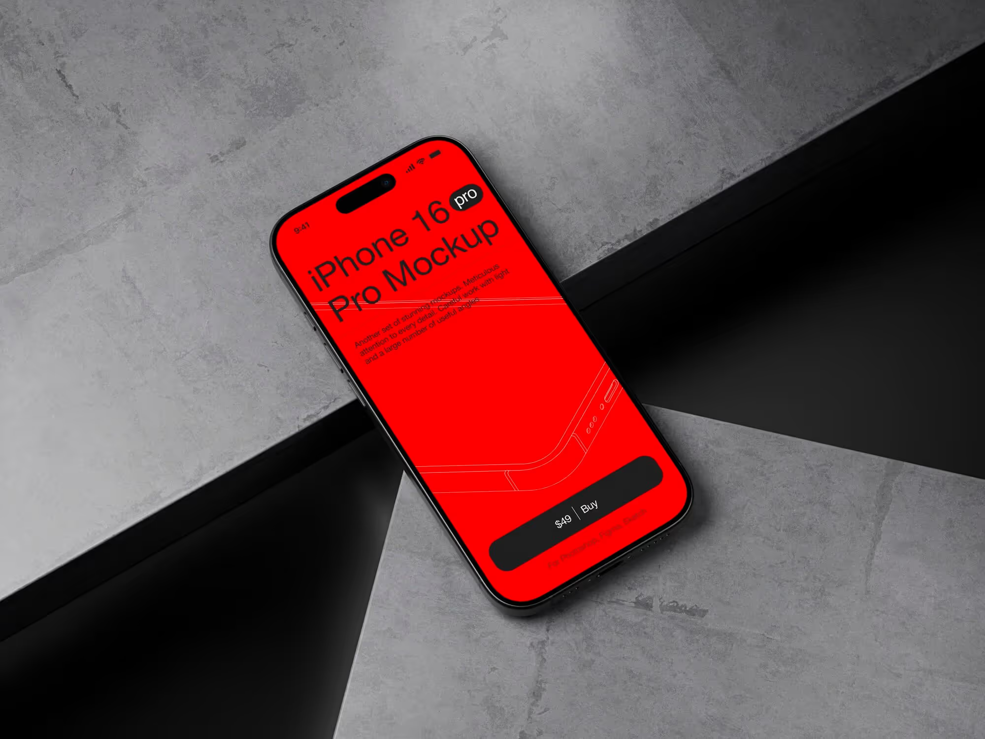 U-Mockups – iPhone 16 Pro (Scene 16)